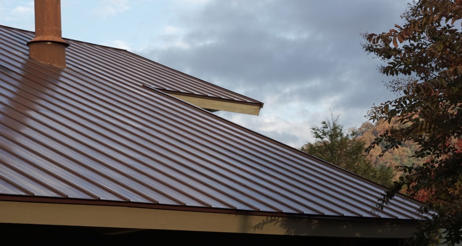 Beautiful brown metal roof